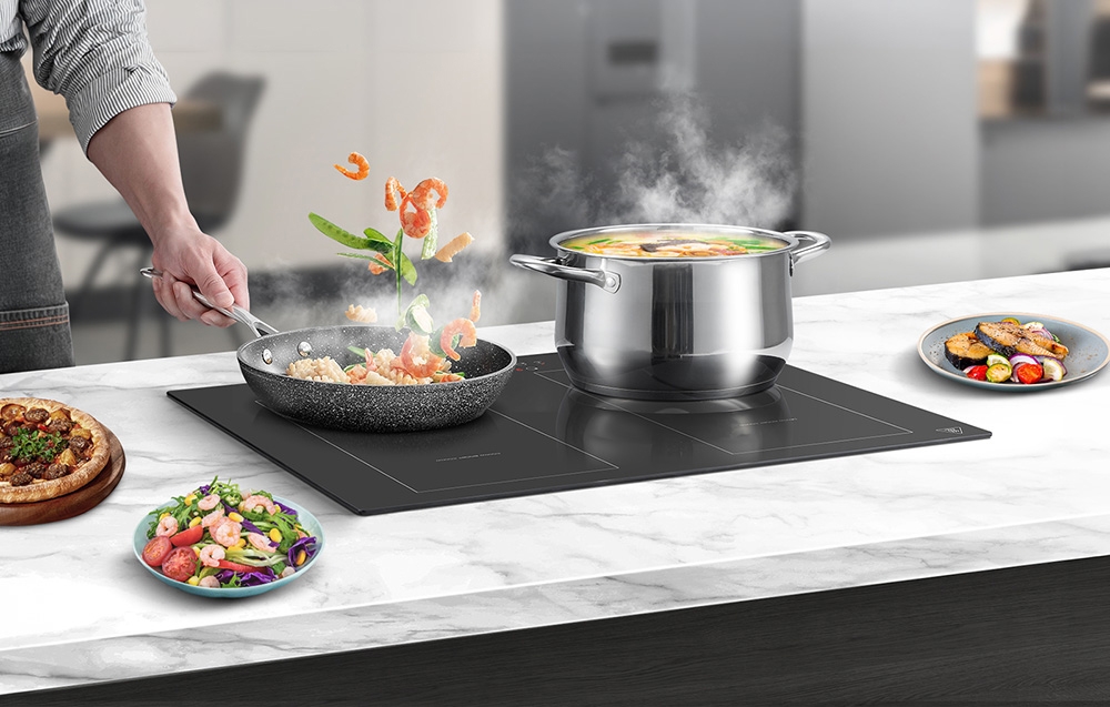 Kaitlentė AMZCHEF CE-FS-I72S-FFDD06 Induction Cooktop, 4 zones aprašymas - Prekės nuotrauka