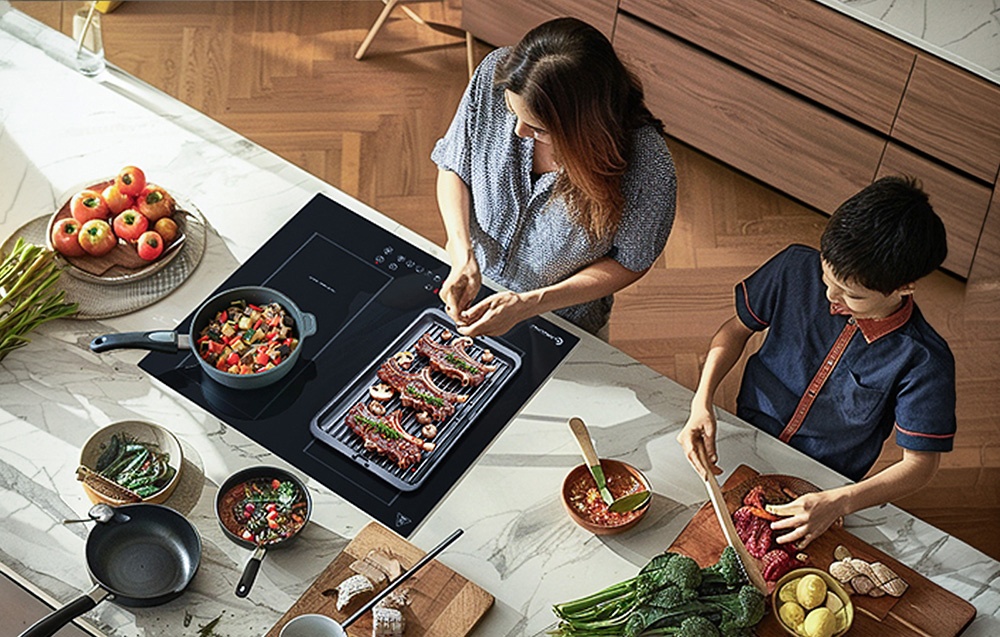 Kaitlentė AMZCHEF CE-FS-I72S-FFDD06 Induction Cooktop, 4 zones aprašymas - Prekės nuotrauka