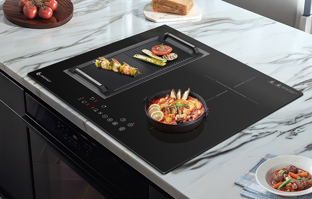 Kaitlentė AMZCHEF CE-FS-I72S-FFDD07 4-zone induction cooktop aprašymas - Prekės nuotrauka