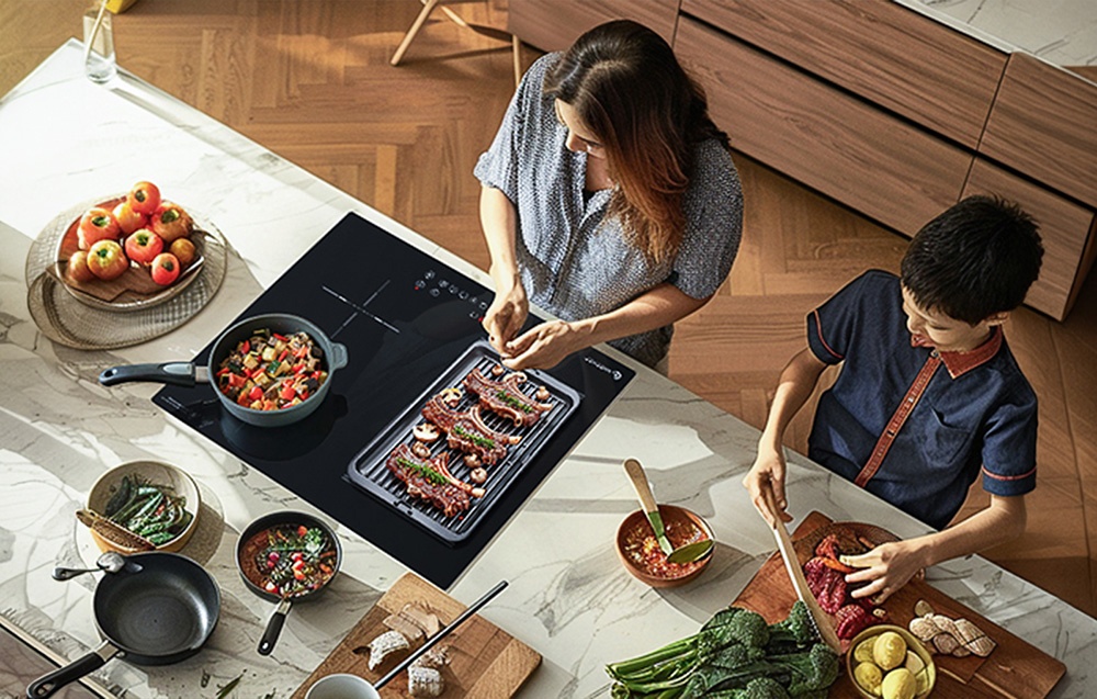 Kaitlentė AMZCHEF CE-FS-I72S-FFDD07 4-zone induction cooktop aprašymas - Prekės nuotrauka