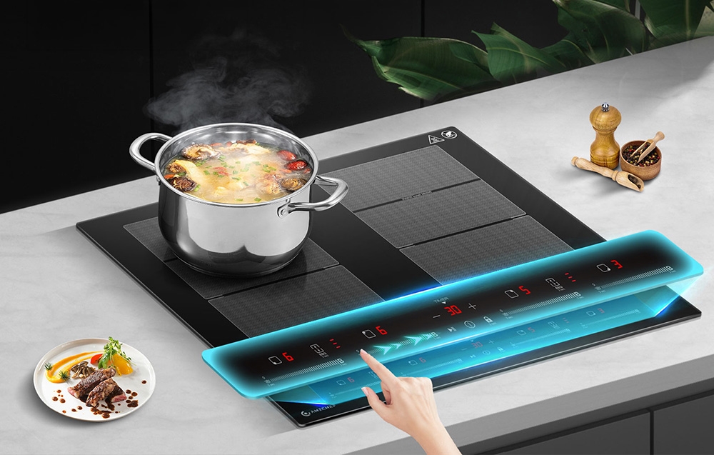 Kaitlentė AMZCHEF CE-FS-I74S-FFDD10 Induction Cooktop, 4 zones aprašymas - Prekės nuotrauka