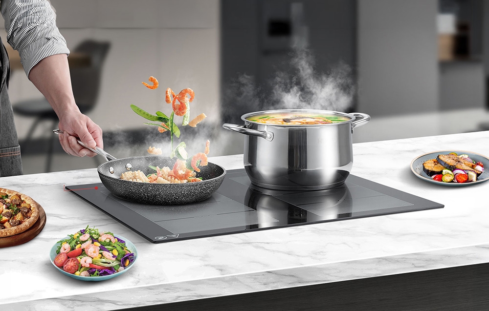 Kaitlentė AMZCHEF CE-FS-I74S-FFDD10 Induction Cooktop, 4 zones aprašymas - Prekės nuotrauka