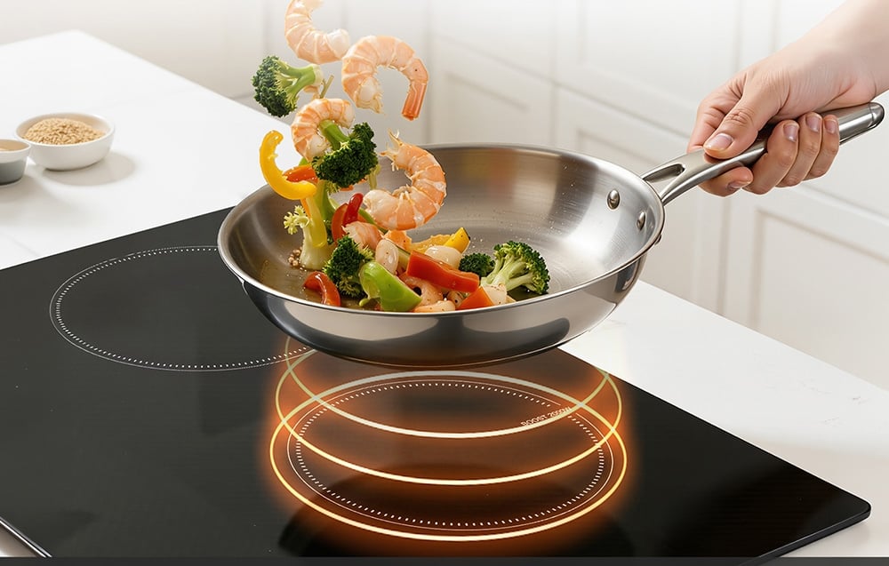 Kaitlentė AMZCHEF CE-T-74IB4xyzf-CS 4-Zone Induction Cooktop aprašymas - Prekės nuotrauka