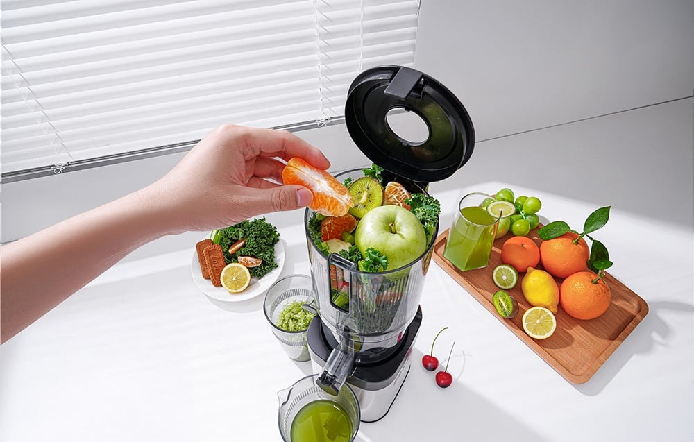 Sulčiaspaudė AMZCHEF CE-ZM1902B-SV Slow Juicer aprašymas - Prekės nuotrauka
