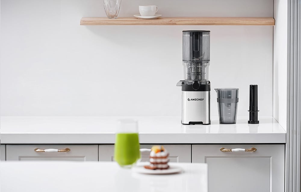 Sulčiaspaudė AMZCHEF CE-ZM1902B-SV Slow Juicer aprašymas - Prekės nuotrauka