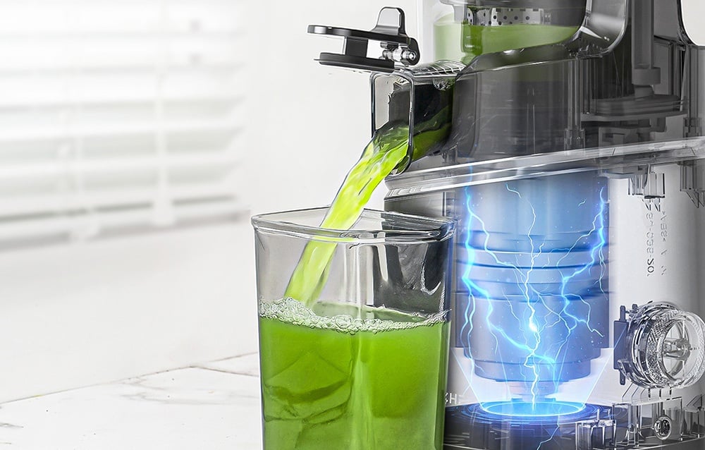 Sulčiaspaudė AMZCHEF SJ-036CBK Slow Juicer (Juodas) aprašymas - Prekės nuotrauka Sulčiaspaudė AMZCHEF SJ-036CBK Slow Juicer (Juodas) aprašymas - Prekės nuotrauka