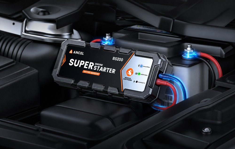 Automobilio Užvedimo Įrenginys - ANCEL BS200 700 A aprašymas - Prekės nuotrauka