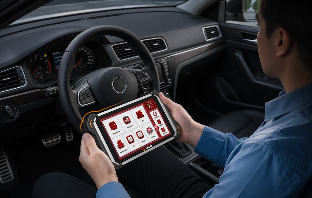 Automobilių diagnostikos skaitytuvas - ANCEL DS600 BT 8 colių 4 GB/64 GB aprašymas - Prekės nuotrauka
