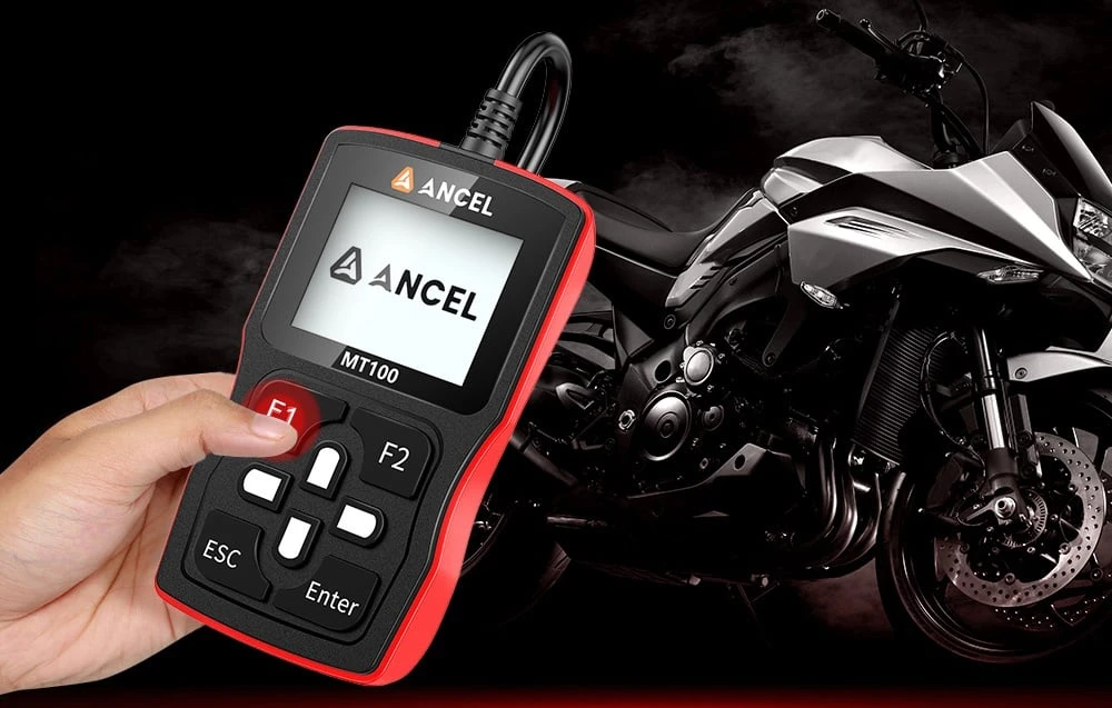 Ancel MT100 motorcycle diagnostic scanner aprašymas - Prekės nuotrauka