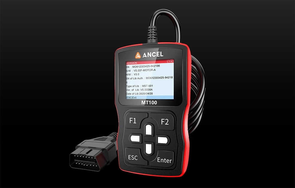Ancel MT100 motorcycle diagnostic scanner aprašymas - Prekės nuotrauka