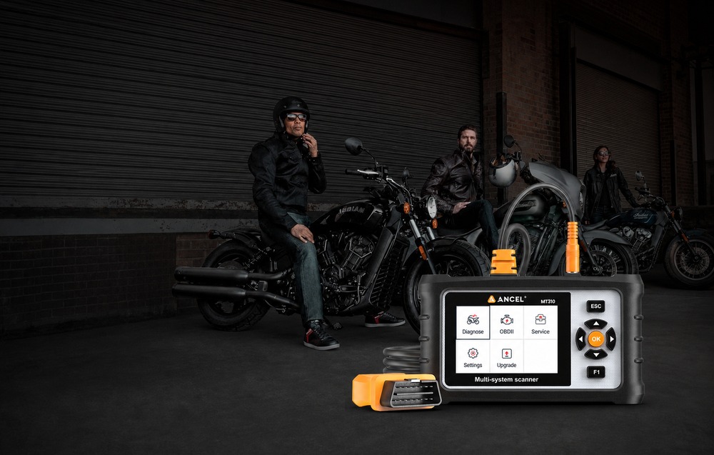 Motociklų Diagnostikos Skaitytuvas - ANCEL MT310 3,5 Colio Spalvotas TFT Ekranas BMW Harley Honda Yamaha Suzuki Kawasaki OBDII USB Wi-Fi Atnaujinimai aprašymas - Prekės nuotrauka