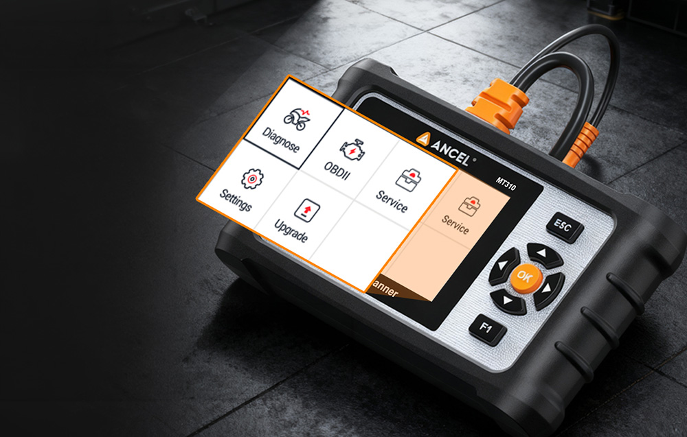 Motociklų Diagnostikos Skaitytuvas - ANCEL MT310 3,5 Colio Spalvotas TFT Ekranas BMW Harley Honda Yamaha Suzuki Kawasaki OBDII USB Wi-Fi Atnaujinimai aprašymas - Prekės nuotrauka