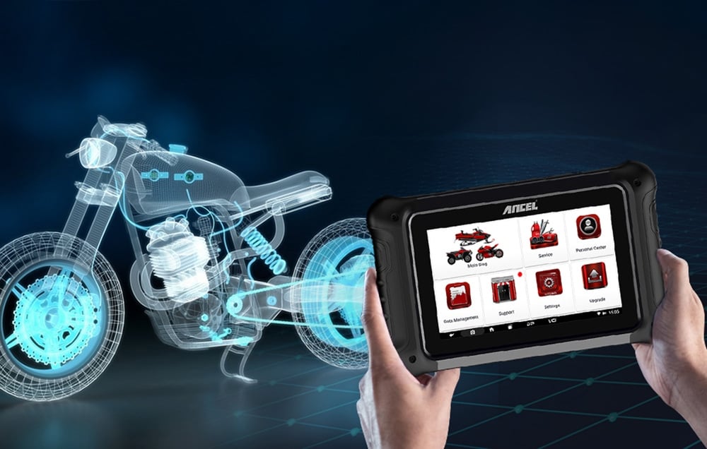 Ancel MT700 motorcycle diagnostic scanner aprašymas - Prekės nuotrauka Ancel MT700 motorcycle diagnostic scanner aprašymas - Prekės nuotrauka