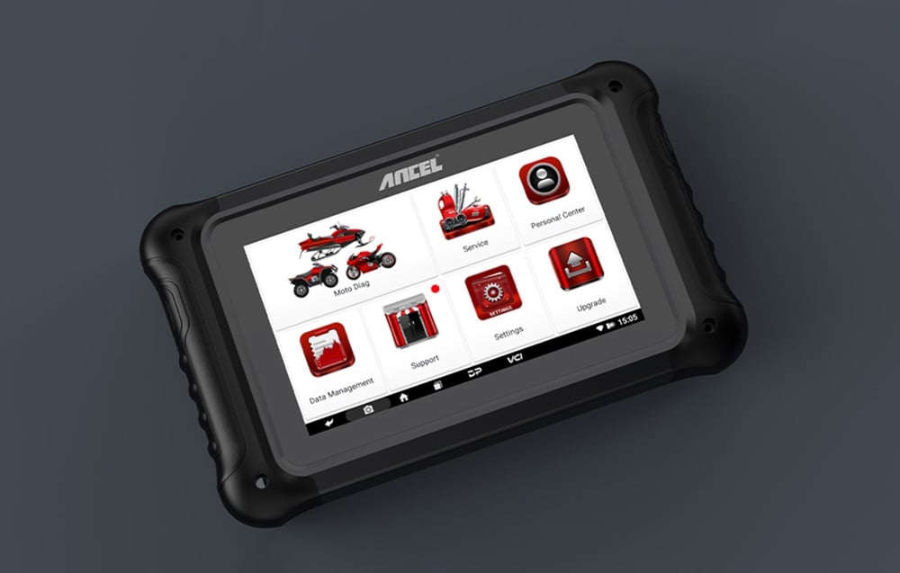 Ancel MT700 motorcycle diagnostic scanner aprašymas - Prekės nuotrauka Ancel MT700 motorcycle diagnostic scanner aprašymas - Prekės nuotrauka