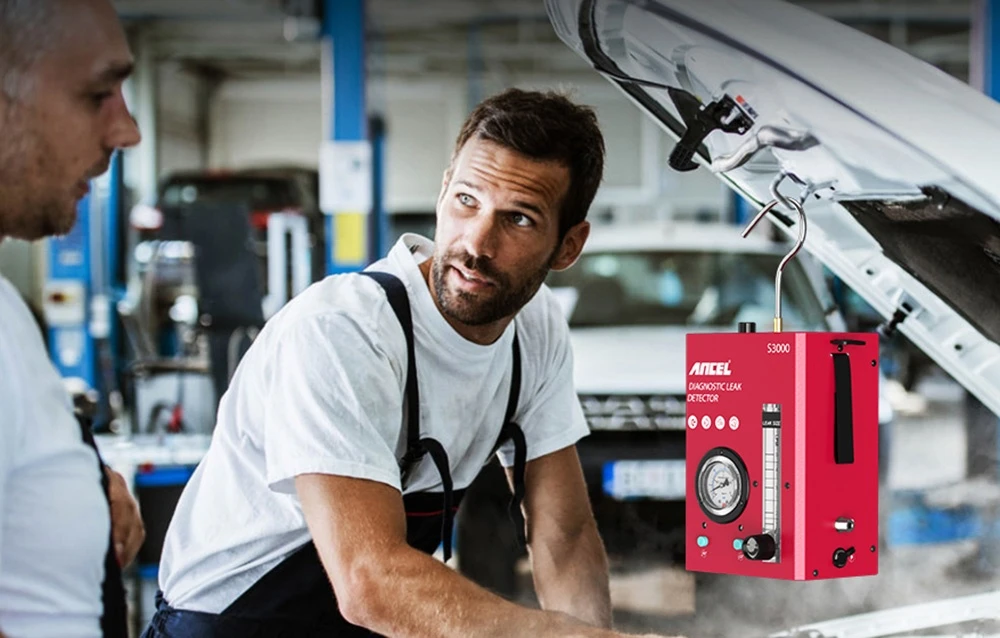 Ancel S3000 diagnostic leak detector aprašymas - Prekės nuotrauka Ancel S3000 diagnostic leak detector aprašymas - Prekės nuotrauka