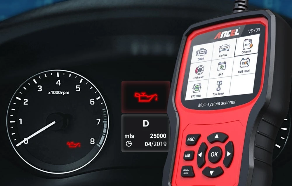Ancel VD700 OBD2 diagnostic scanner aprašymas - Prekės nuotrauka