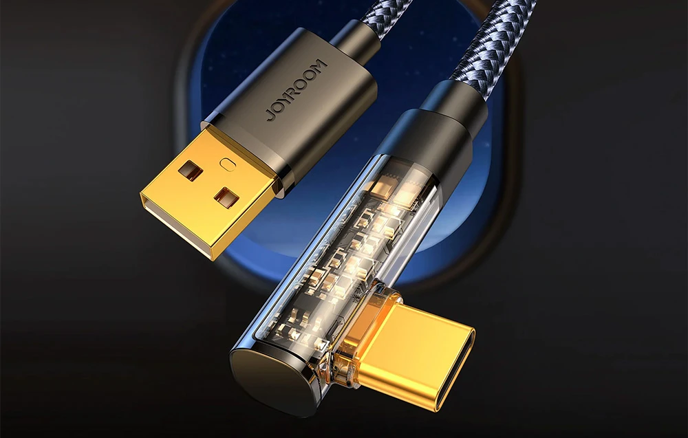 Kampinis kabelis prie USB-A / Lightning / 1.2 m Joyroom S-UL012A6 (mėlynas) aprašymas - Prekės nuotrauka Kampinis kabelis prie USB-A / Lightning / 1.2 m Joyroom S-UL012A6 (mėlynas) aprašymas - Prekės nuotrauka