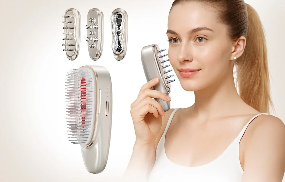 ANLAN 02-AGSY51-0RA 3-in-1 Massager for the Body, Face, and Head aprašymas - Prekės nuotrauka