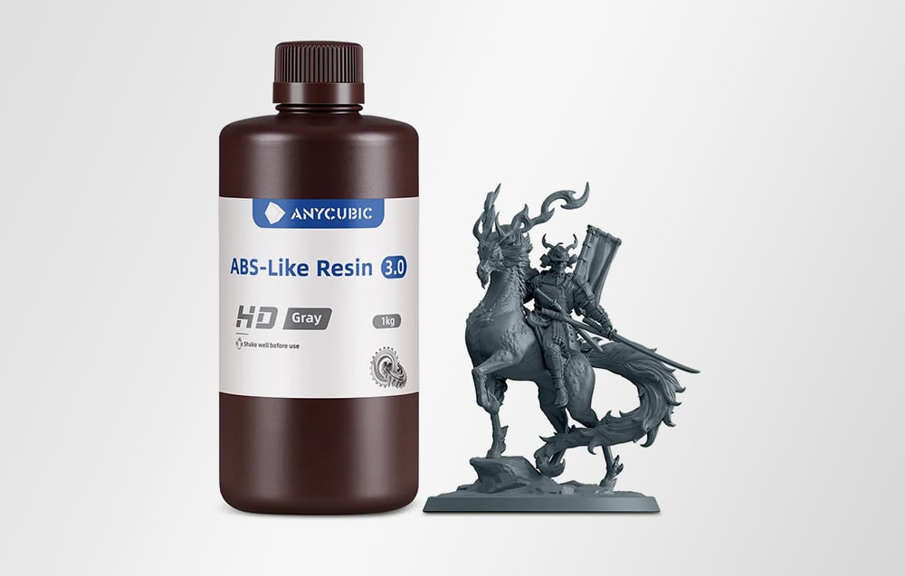 ANYCUBIC ABS-Like Resin 3.0 (Gray) aprašymas - Prekės nuotrauka