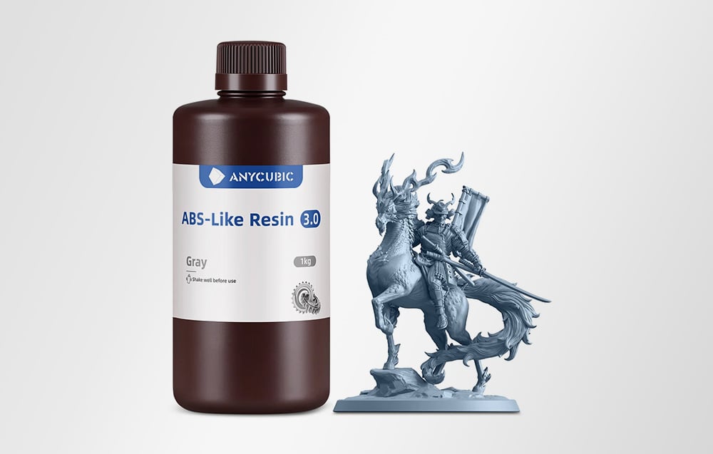 ANYCUBIC ABS-Like Resin 3.0 (Gray) aprašymas - Prekės nuotrauka