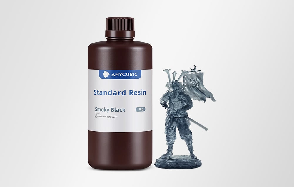 ANYCUBIC standartinė derva (juoda) aprašymas - Prekės nuotrauka