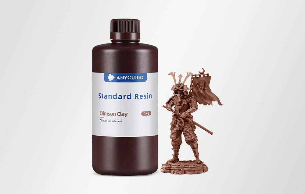 ANYCUBIC standartinė derva (tamsiai raudonas molis) aprašymas - Prekės nuotrauka