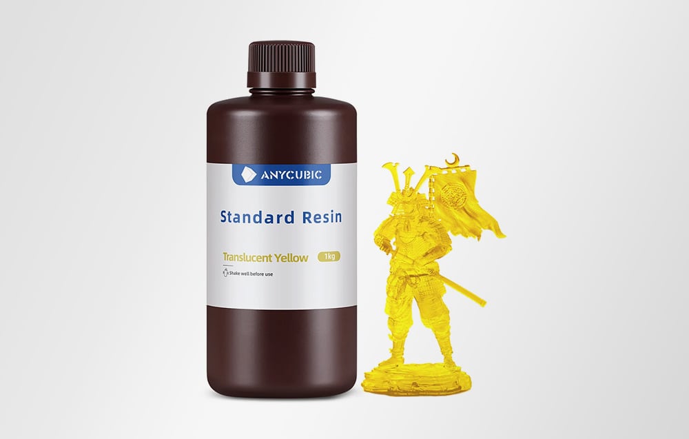 ANYCUBIC Standard Resin (transparent yellow) aprašymas - Prekės nuotrauka