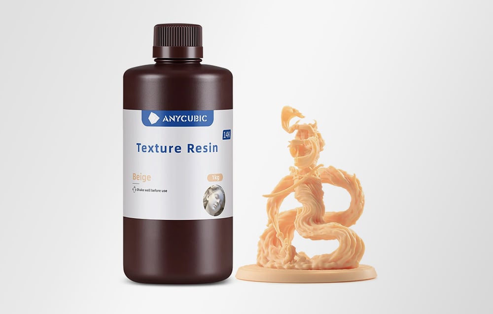 ANYCUBIC tekstūros derva (smėlio spalvos) aprašymas - Prekės nuotrauka
