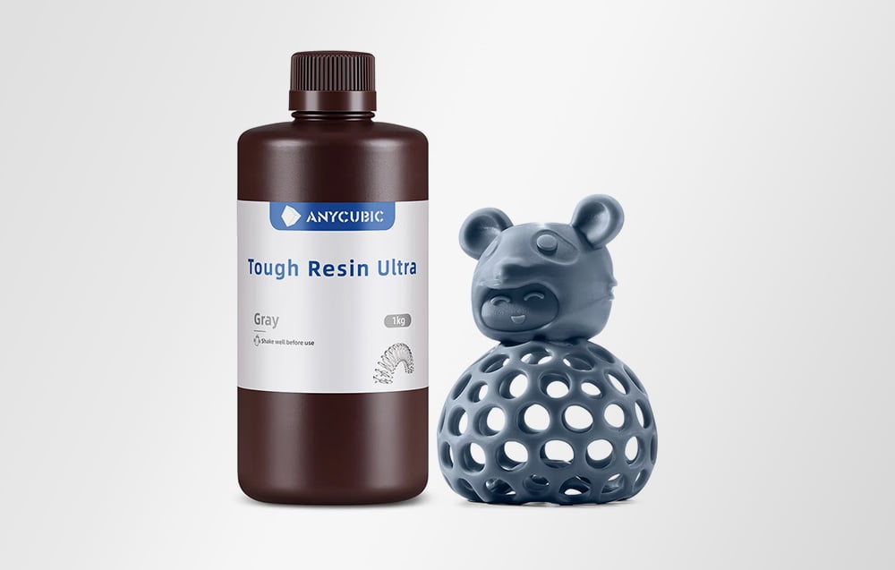 ANYCUBIC Tough Resin Ultra (pilka) aprašymas - Prekės nuotrauka