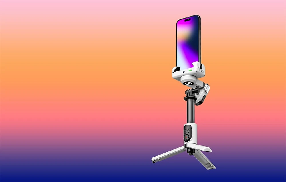 AOCHUAN M1 Pro Gimbal with RGB Lighting (Baltas) aprašymas - Prekės nuotrauka