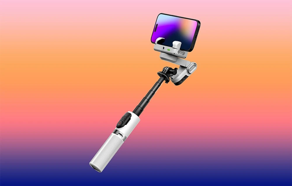 AOCHUAN M1 Pro Gimbal with RGB Lighting (Baltas) aprašymas - Prekės nuotrauka