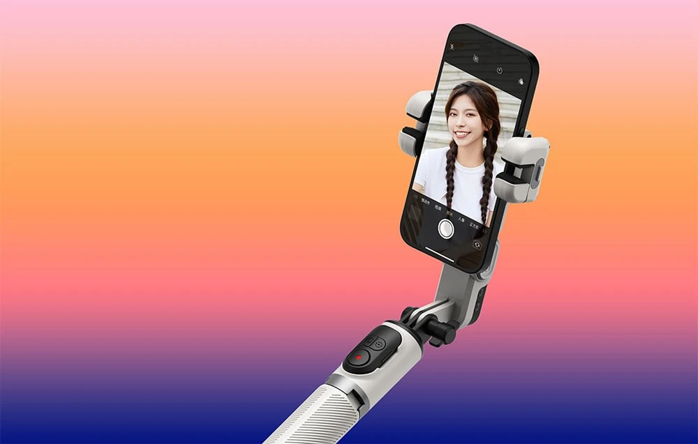 AOCHUAN M1 Pro Gimbal with RGB Lighting (Baltas) aprašymas - Prekės nuotrauka