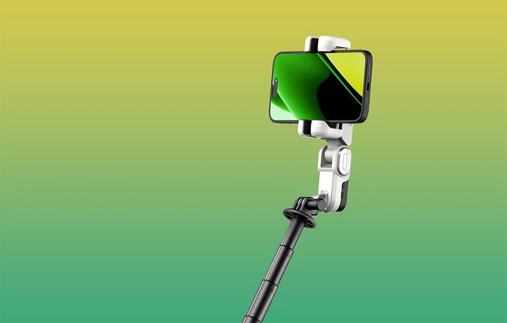 AOCHUAN M3 Pro Gimbal with RGB Lighting (Baltas) aprašymas - Prekės nuotrauka