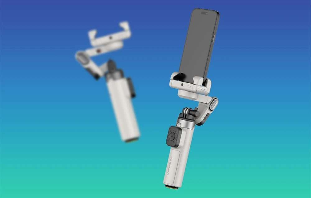 AOCHUAN M3 Pro Mini Gimbal with AI Sensor (Baltas) aprašymas - Prekės nuotrauka