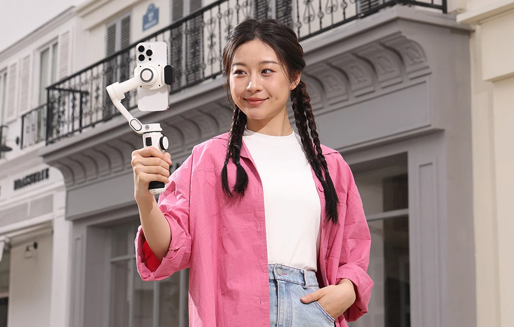 AOCHUAN P2 Gimbal with AI Sensor (Baltas) aprašymas - Prekės nuotrauka