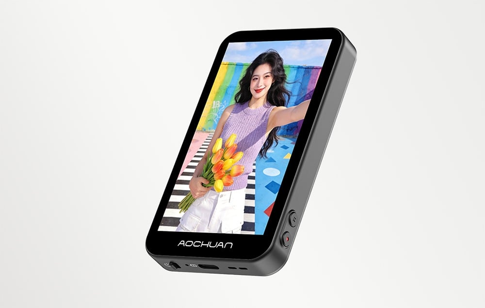 AOCHUAN S3 Gimbal with Additional Screen (Juodas) aprašymas - Prekės nuotrauka