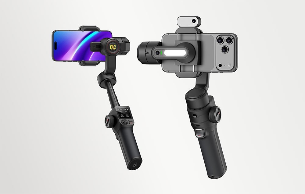 AOCHUAN S3 Gimbal with Additional Screen (Juodas) aprašymas - Prekės nuotrauka