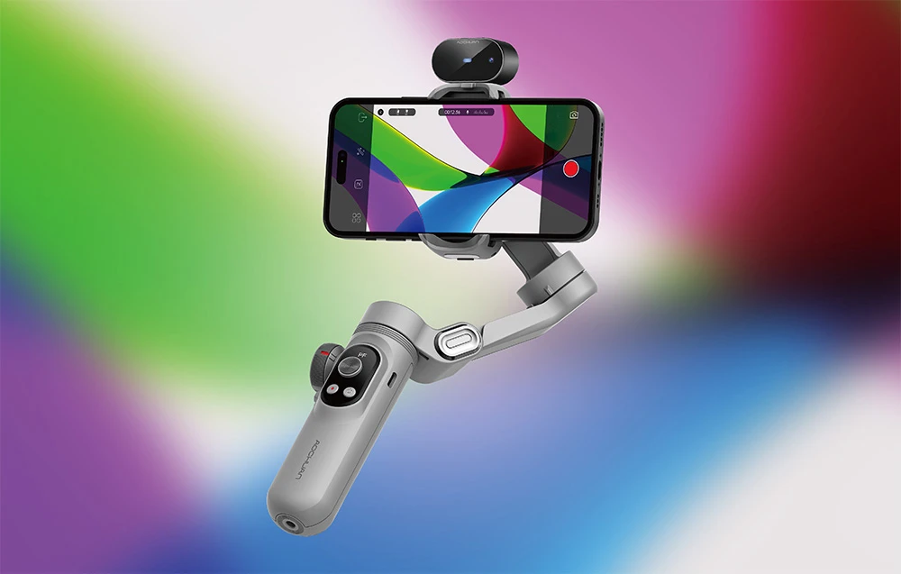 AOCHUAN X Pro Gimbal with AI Sensors (Gray) aprašymas - Prekės nuotrauka