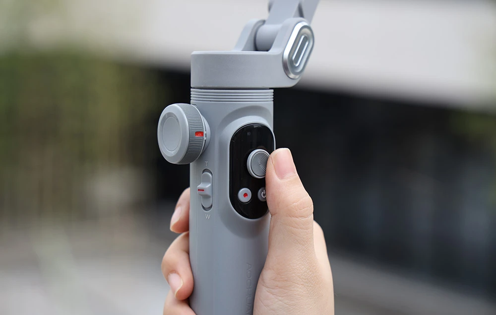 AOCHUAN X Pro Gimbal with RGB Lighting (Gray) aprašymas - Prekės nuotrauka