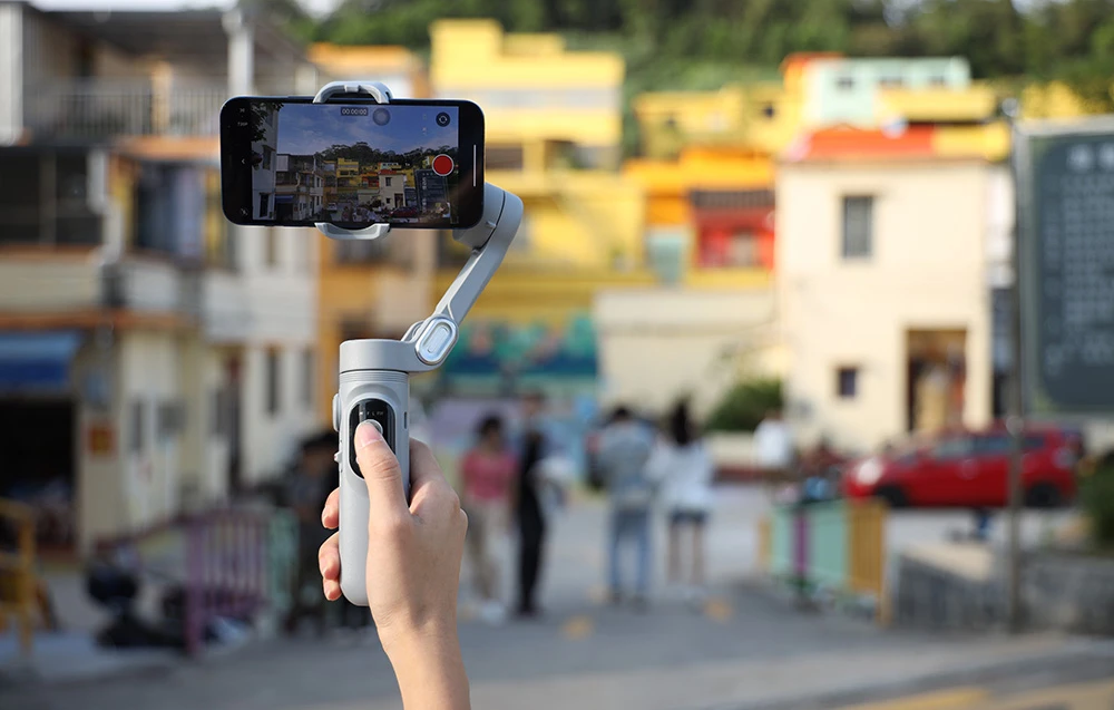 AOCHUAN X Pro Gimbal with RGB Lighting (Gray) aprašymas - Prekės nuotrauka