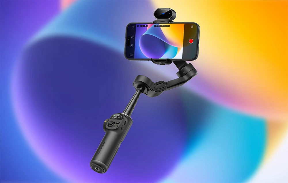 AOCHUAN X2 Gimbal with AI Sensor (Juodas) aprašymas - Prekės nuotrauka