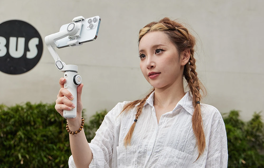 AOCHUAN X2 Gimbal with AI Sensor (Baltas) aprašymas - Prekės nuotrauka