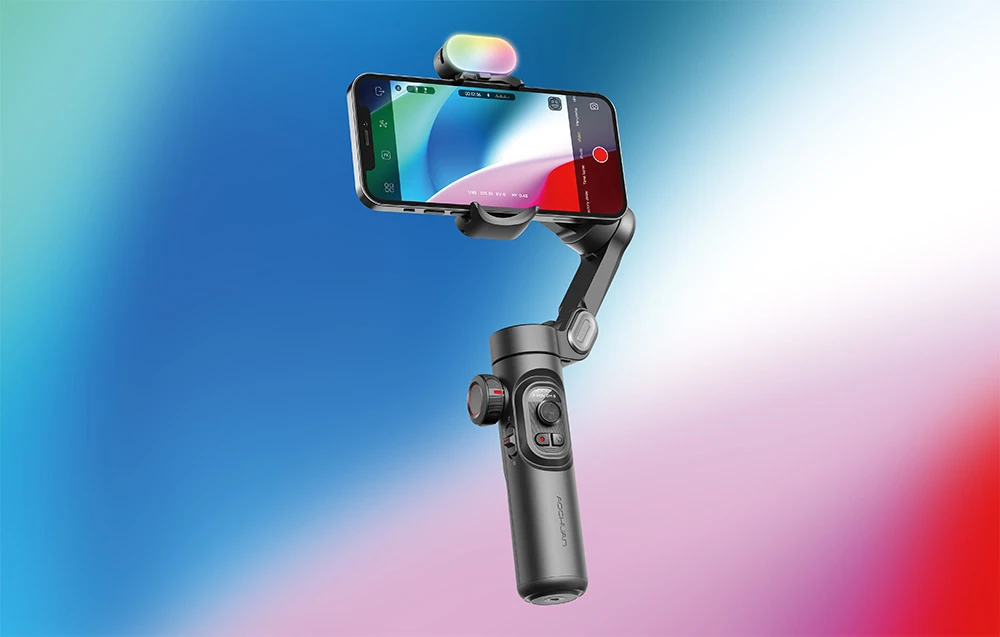 AOCHUAN XE Gimbal with RGB Lighting (Juodas) aprašymas - Prekės nuotrauka