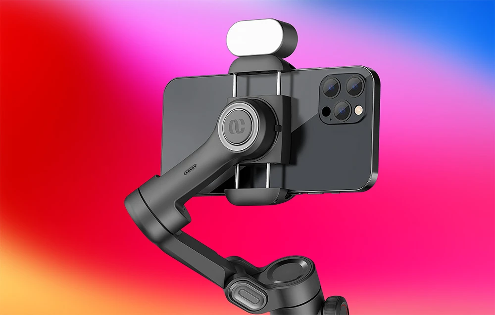 AOCHUAN XE Gimbal with RGB Lighting (Juodas) aprašymas - Prekės nuotrauka