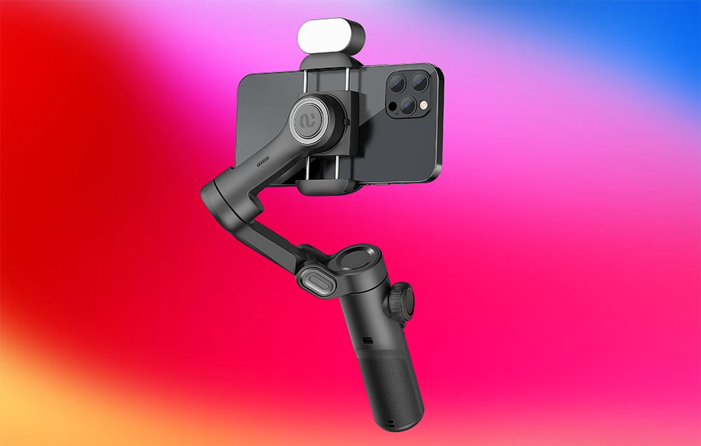 AOCHUAN XE Gimbal with RGB Lighting (Juodas) aprašymas - Prekės nuotrauka