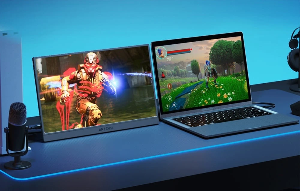 Arzopa Z1FC Sidabrinis Gray 16.1" Portable Monitorius aprašymas - Prekės nuotrauka