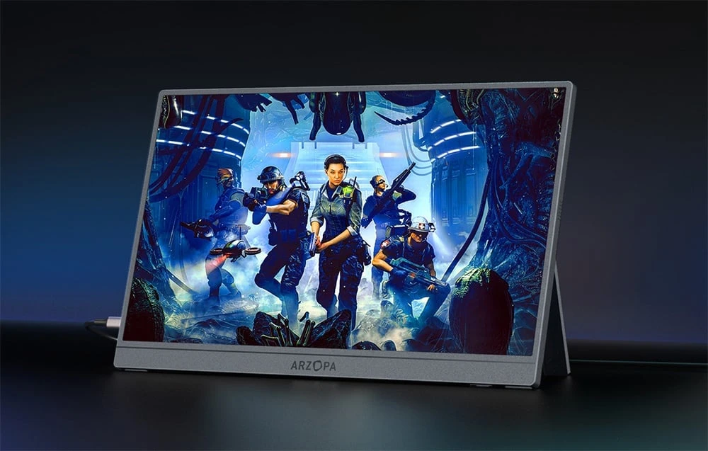 Arzopa Z1FC Sidabrinis Gray 16.1" Portable Monitorius aprašymas - Prekės nuotrauka