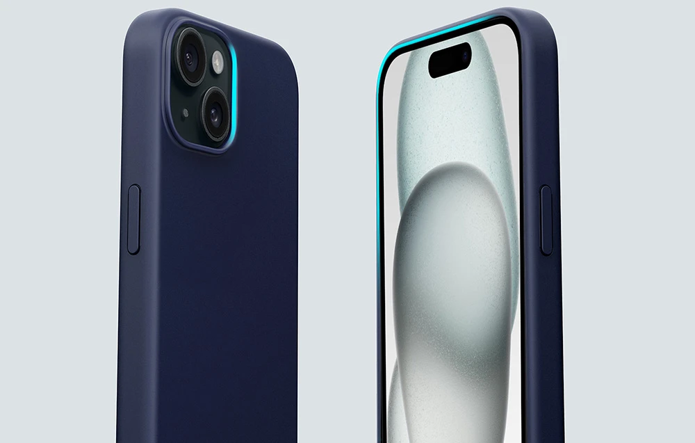 Aukey PC-GJ10B dėklas, skirtas iPhone 15 Plus (audros mėlynas) aprašymas - Prekės nuotrauka