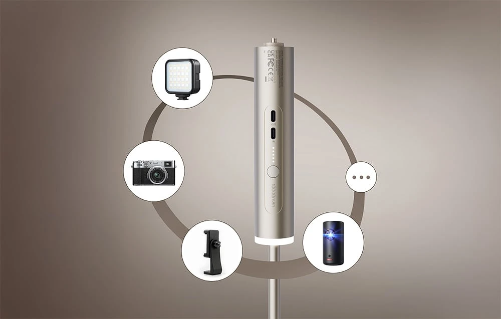 Aurzen Powerplay su powerbankiem 10000 mAh aprašymas - Prekės nuotrauka