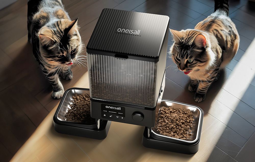 automatic-dual pet-feeder-wifi-single
